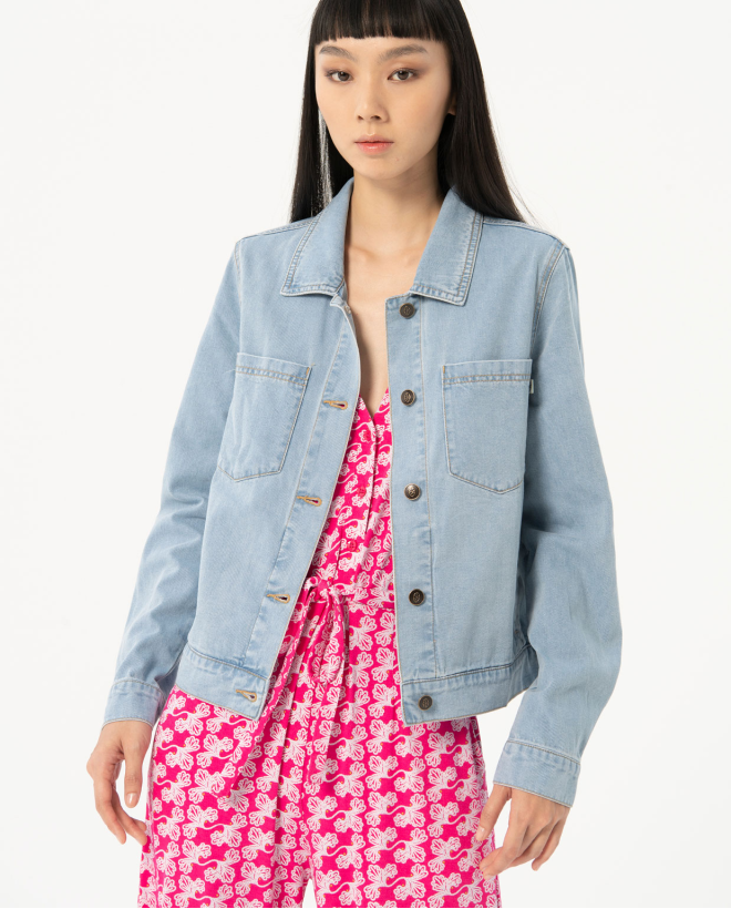 Light denim jacket Sky blue