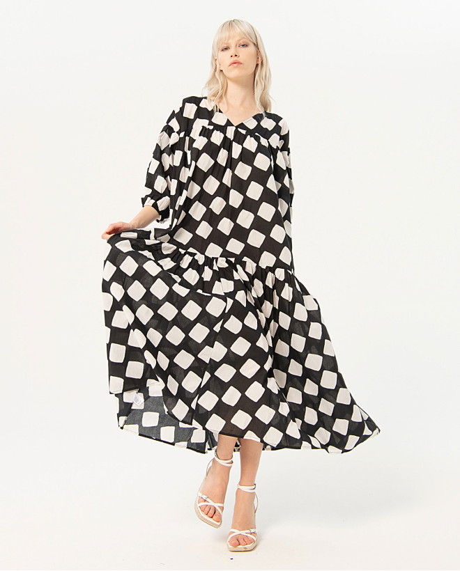 Robe longue oversize en...