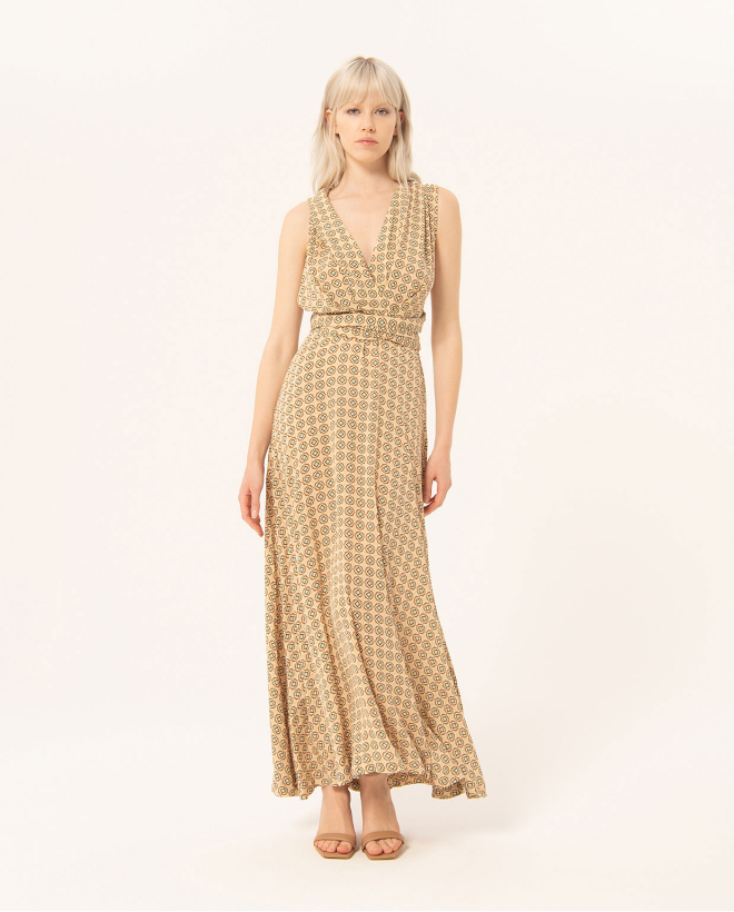 Multiposition long dress Beige