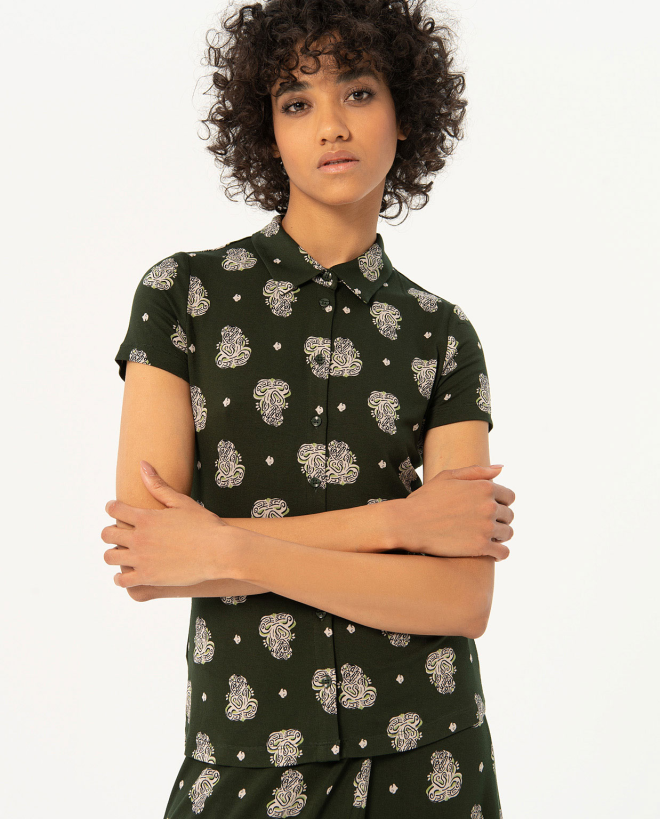 Printed short sleeve...