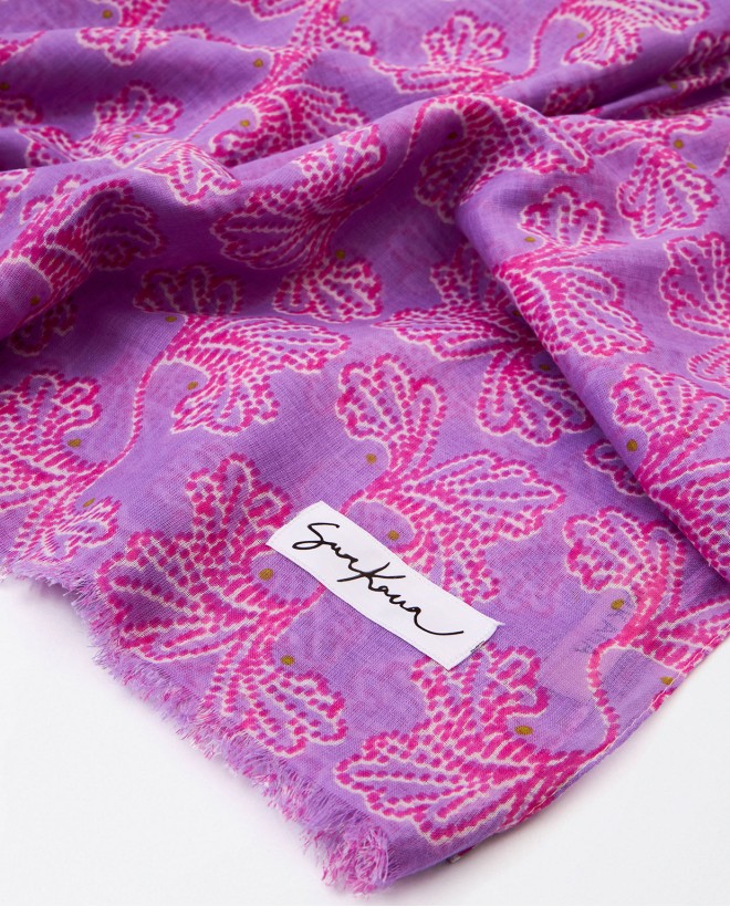 Foulard paréo imprimé Lila