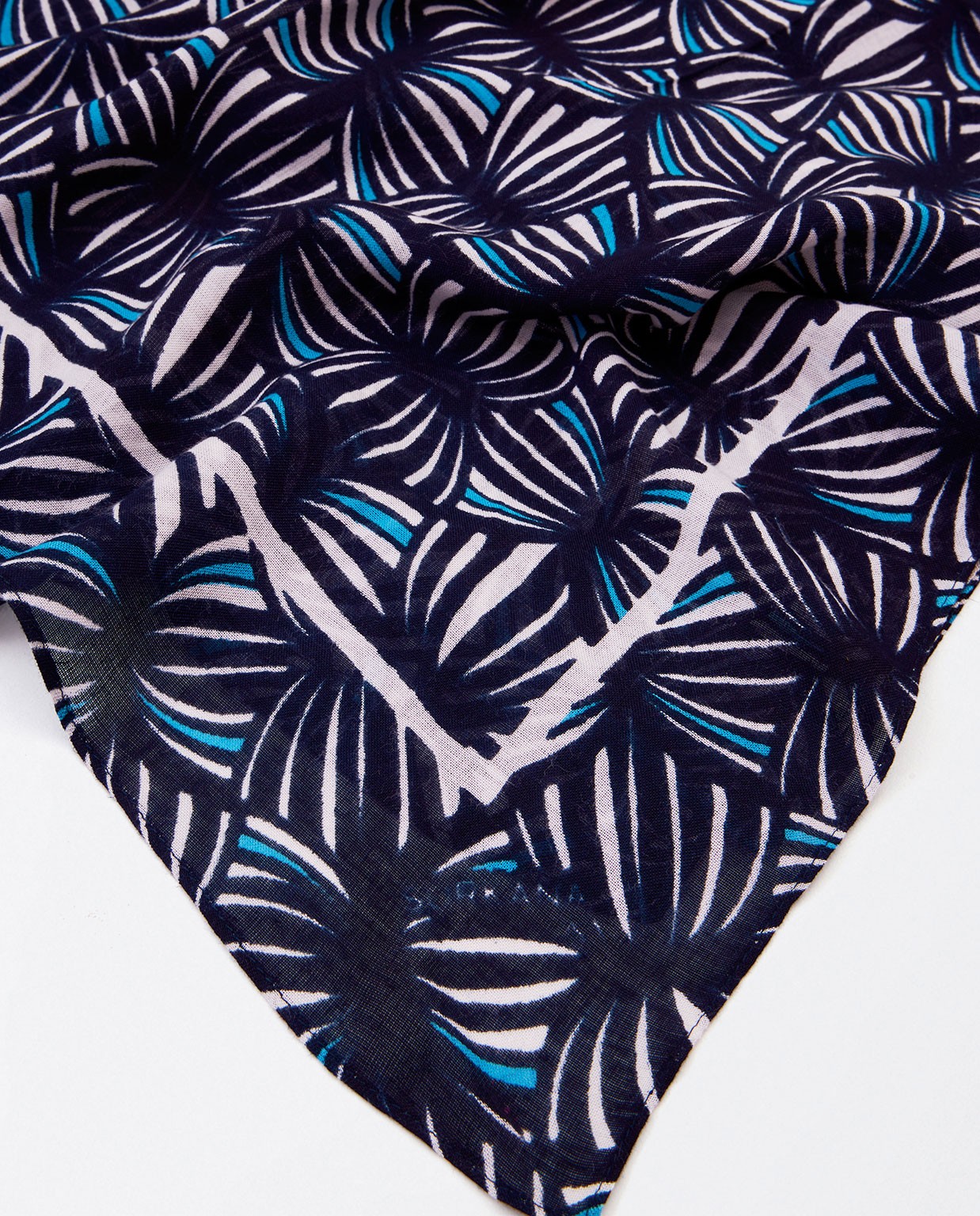 Printed sarong scarf Blue