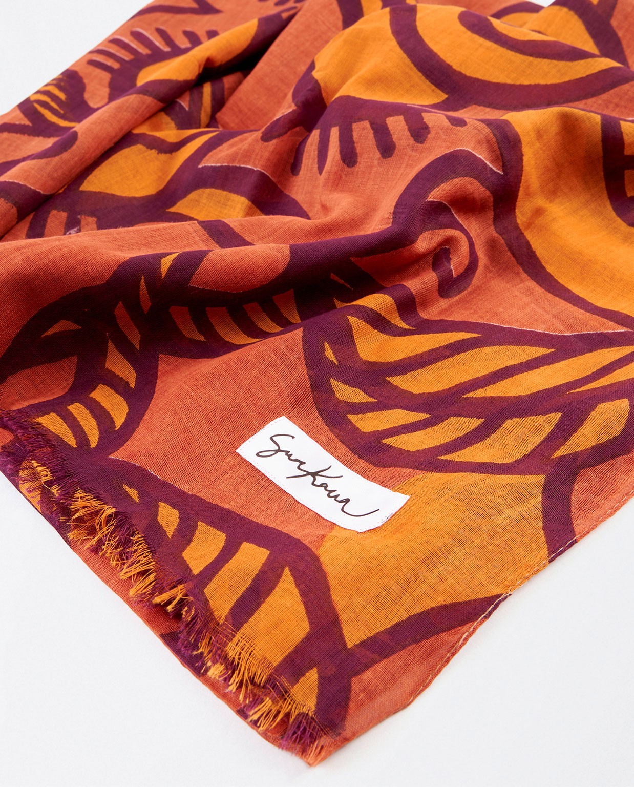 Foulard imprimé Corail