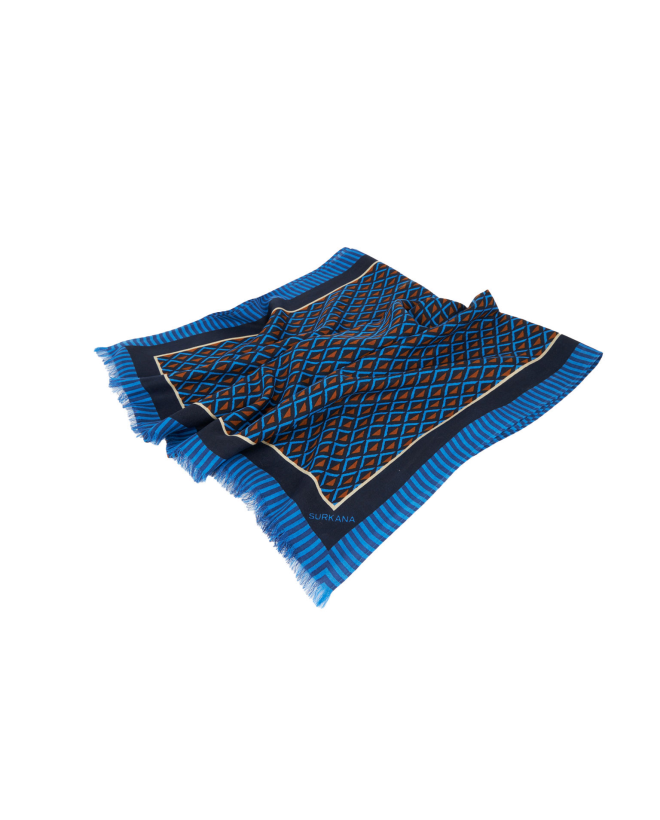 Foulard en viscose imprimé Bleu