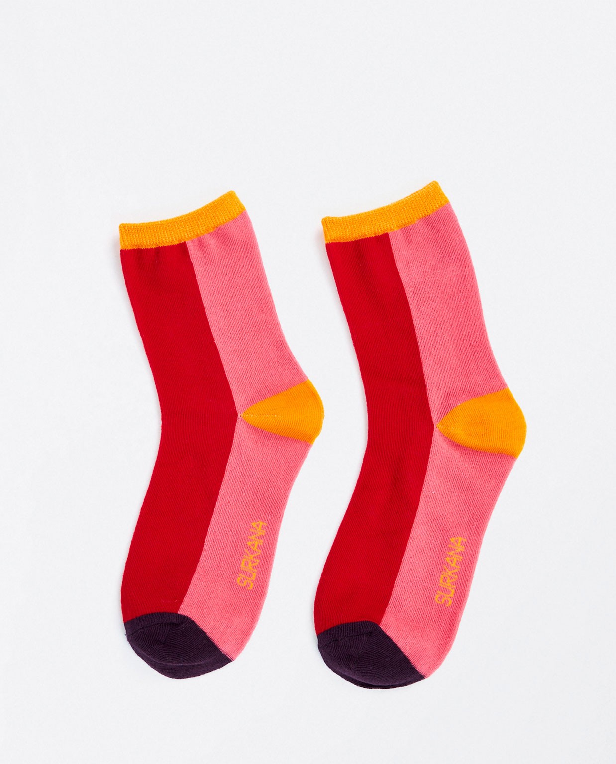 Medium jacquard socks Red