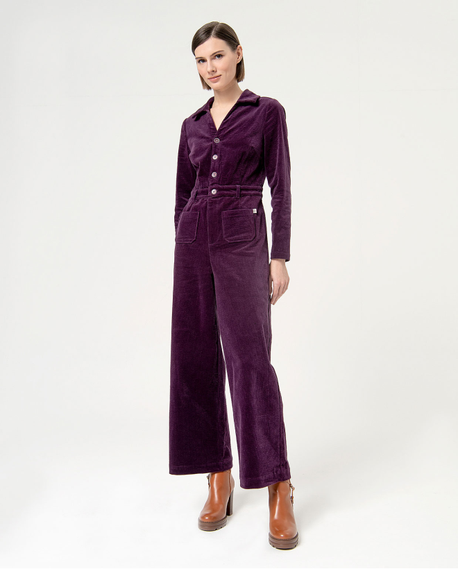 Stretch corduroy jumpsuit...