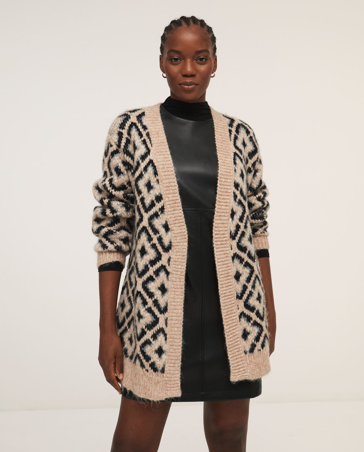 Cardigan en tricot jacquard Pierre