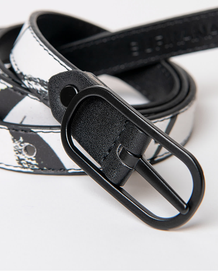 Ceinture fine réversible Noir