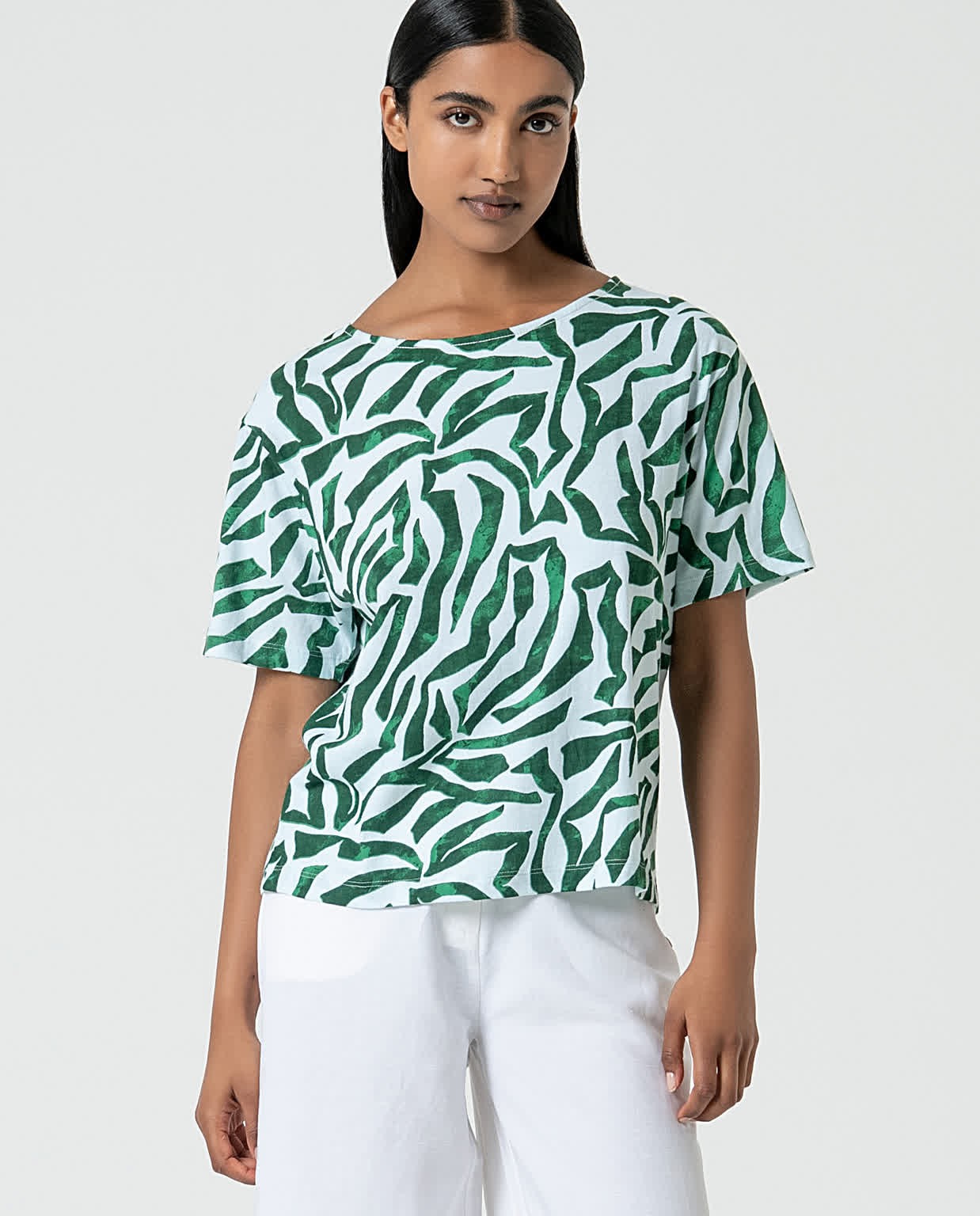 T-shirt oversize en coton biologique Vert