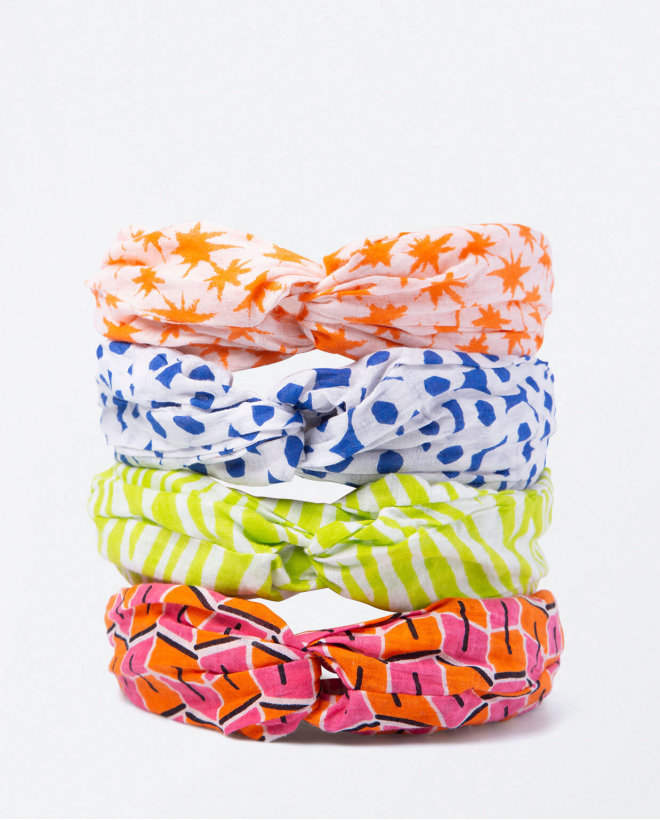 Bandeau large imprimé Rose