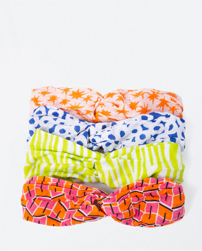 Bandeau large imprimé Vert