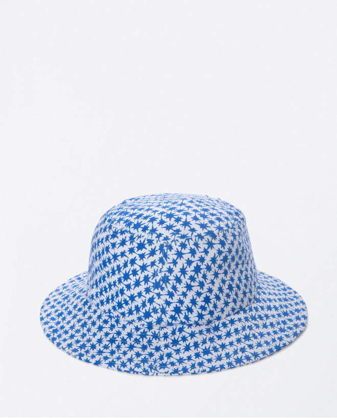 Chapeau de pêcheur imprimé Bleu