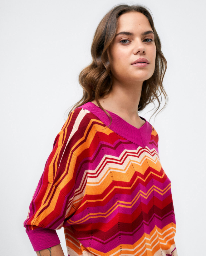 Pull en tricot à manches 3...