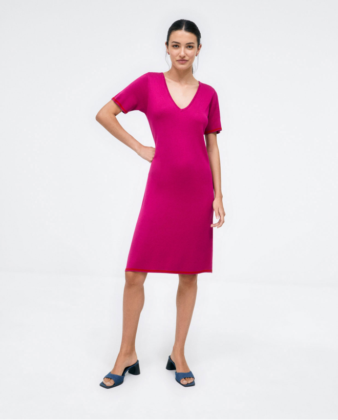 Short knitted dress....