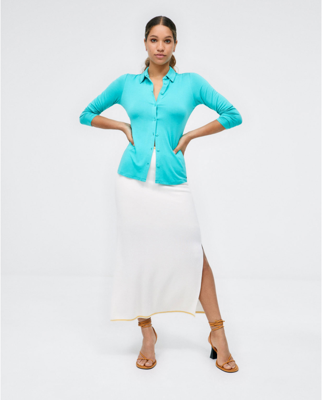Long sleeve shirt. Elastic...