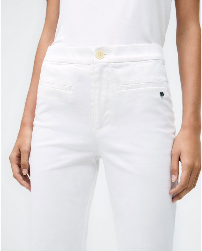 Long bell bottom trousers....