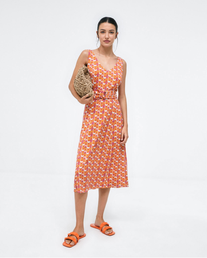 Robe midi à bretelles....