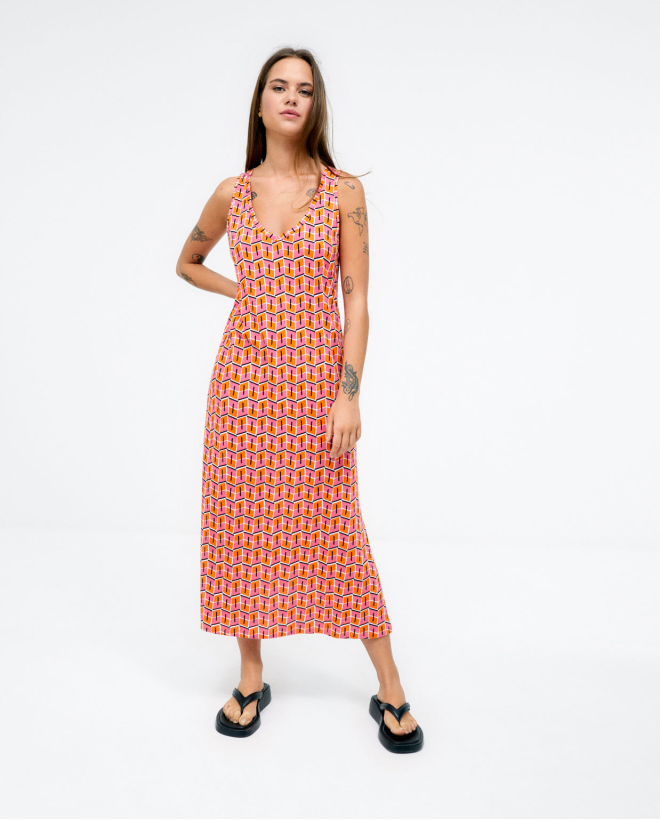 Midi dress with straps....