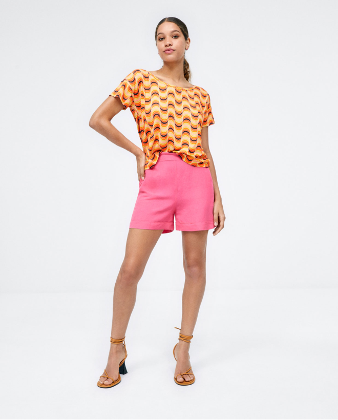 Short avec élastique à...