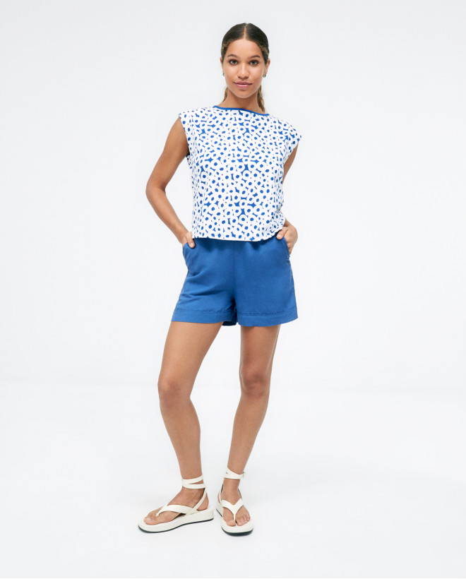 Short avec élastique à...