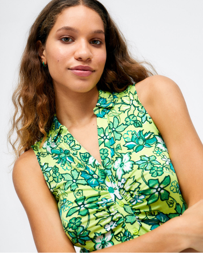 Chemise sans manches avec...