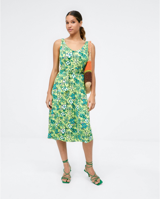 Robe midi à bretelles....