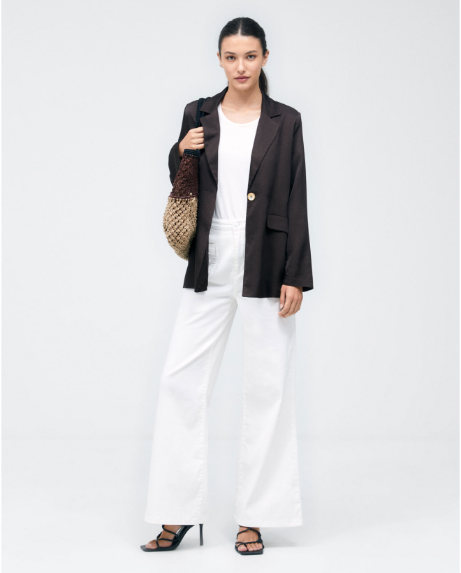 Blazer avec poches à rabat...
