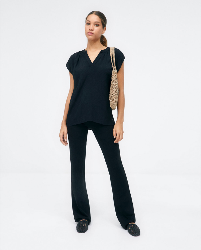 Blouse à manches courtes et...