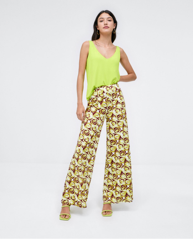 Pantalon long évasé....