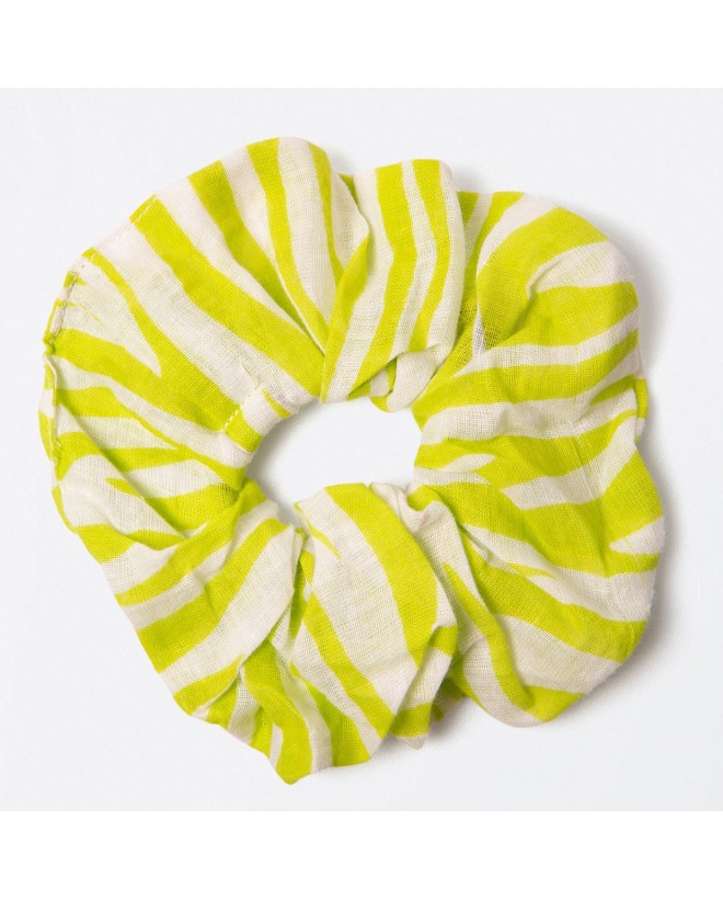 Printed scrunchie Green